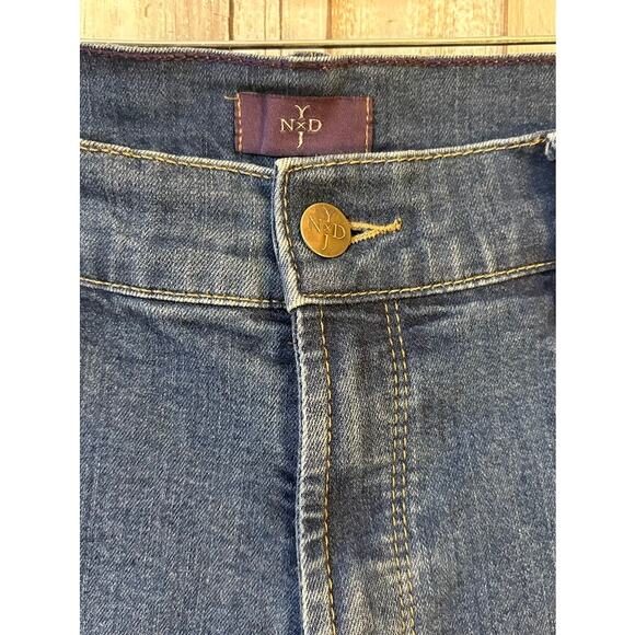 NYDJ Blue Crop Jeans Lift Tuck Technology Size 8 - Picture 5 of 8